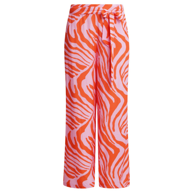 Smashed Lemon 25087 wide pants met dierenprint | 8720331324775 large