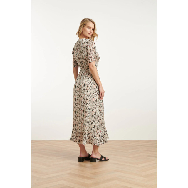 Smashed Lemon 25078 chiffon overlap maxi jurk met , graphic print | 25078-010-998 large Smashed Lemon 25078 chiffon overlap maxi jurk met , graphic print | 25078-010-998 large