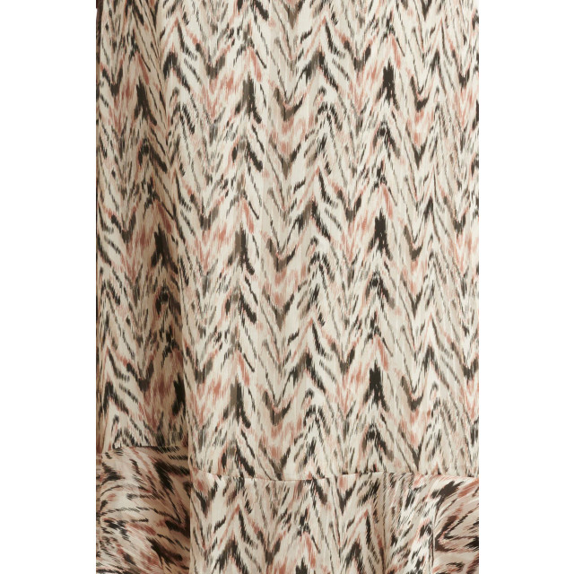 Smashed Lemon 25079 chiffon top met grafisch zigzag print, | 25079-010-998 large