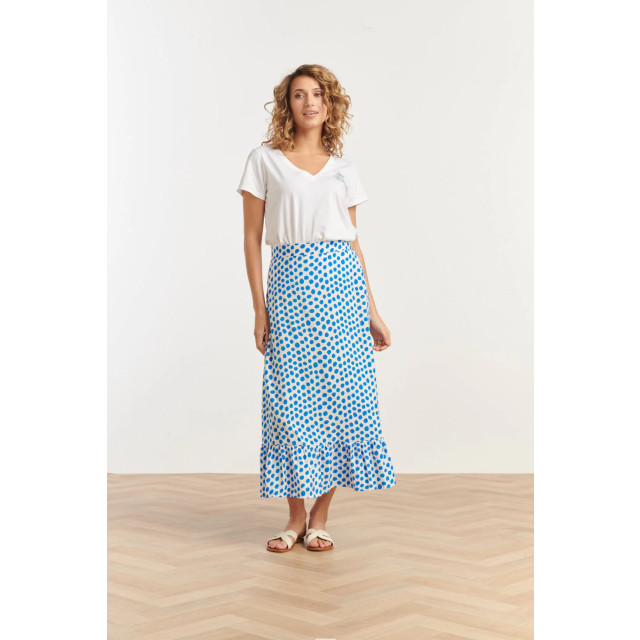 Smashed Lemon 25085 zomer maxi rok met polkadots | 25085-000-650 large