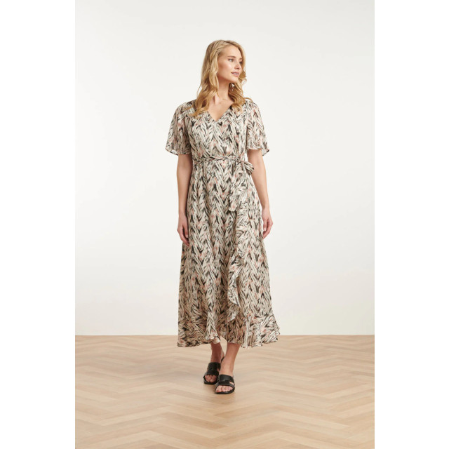 Smashed Lemon 25078 chiffon overlap maxi jurk met , graphic print | 25078-010-998 large Smashed Lemon 25078 chiffon overlap maxi jurk met , graphic print | 25078-010-998 large