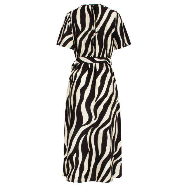 Smashed Lemon 25077 midi jurk met zebrastijl print | 25077-010-999 large