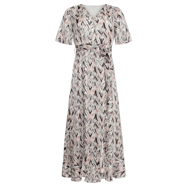 Smashed Lemon 25078 chiffon overlap maxi jurk met , graphic print | 25078-010-998 large Smashed Lemon 25078 chiffon overlap maxi jurk met , graphic print | 25078-010-998 large