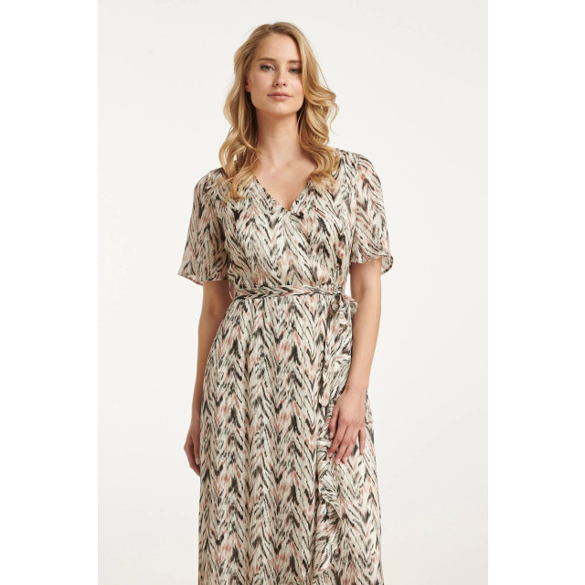 Smashed Lemon 25078 chiffon overlap maxi jurk met , graphic print | 25078-010-998 large Smashed Lemon 25078 chiffon overlap maxi jurk met , graphic print | 25078-010-998 large