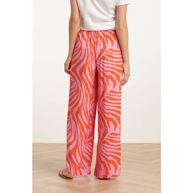 Smashed Lemon 25087 wide pants met dierenprint | 8720331324775 large
