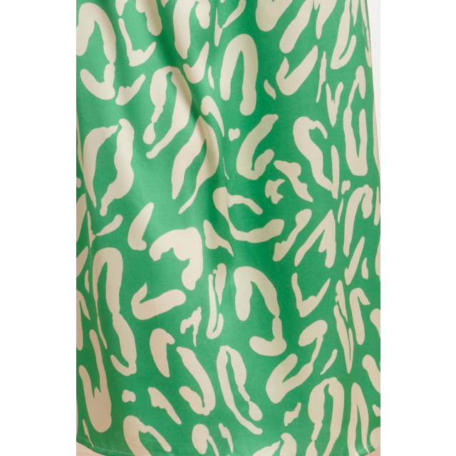 Smashed Lemon 25082 satin maxi jurk met te dierenprint | 25082-530-000 large