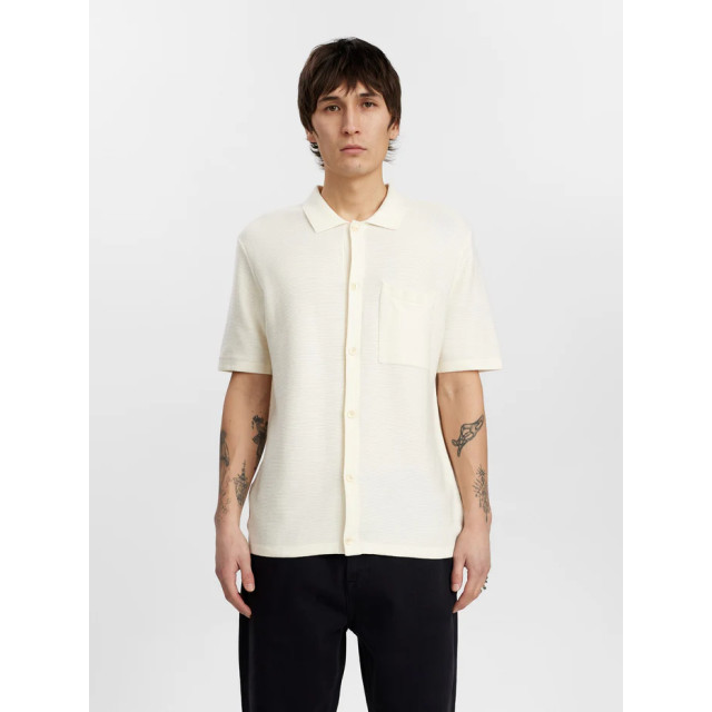 Anerkjendt Aksvend s/s knit shirt tofu 9503 9503 large