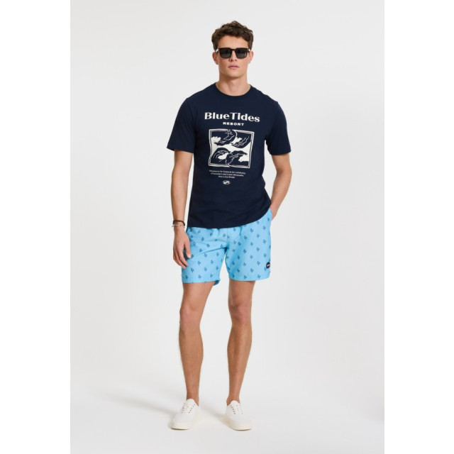 Shiwi 1525107456 6713 blue sky sketched coral  swim short - 6713 Coral/1525107456 Sketched large