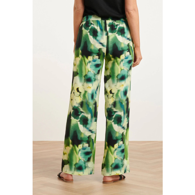 Smashed Lemon 24428 mashed lemon zomer wijde broek met abstracte bloemenprint tinten | 24428-999-150 large
