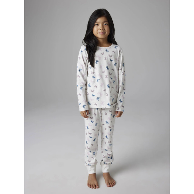 Name It Meisjes lange pyjama set nkfnightset vlinder print crème 13241969 large