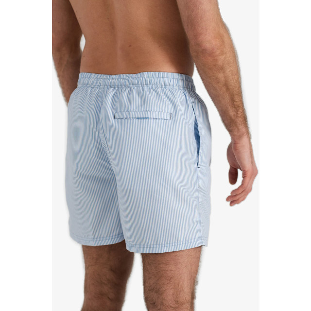 Happy Shorts Heren zwemshort lichtblauw/wit gestreept HS-SW-1148 large