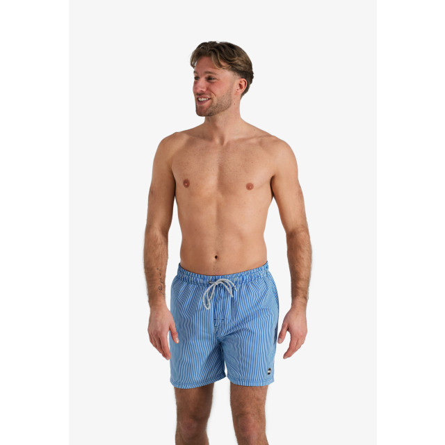 Happy Shorts Heren zwemshort blauw/wit gestreept HS-SW-1170 large
