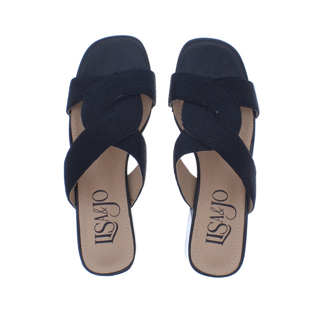 Lisa&jo Warish slipper hak vlecht | dames | maat: | imitatieleer 110037 large
