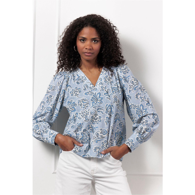 Studio Anneloes Emmarie denim flower top dessin 4389.39.0009 large