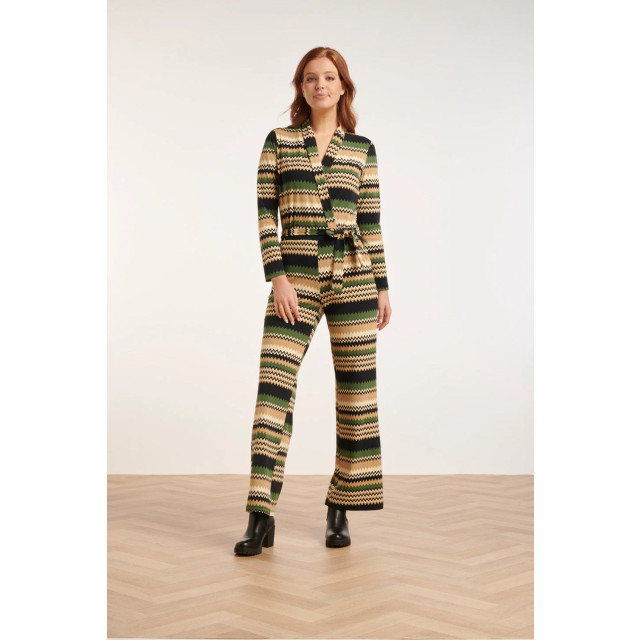 Smashed Lemon 24731 zigzag print travel kwaliteit jumpsuit | 24731-720-998 large
