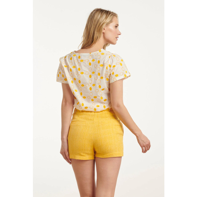 Smashed Lemon 25016 te katoenen blouse met citroen borduursels | 8720331319092 large