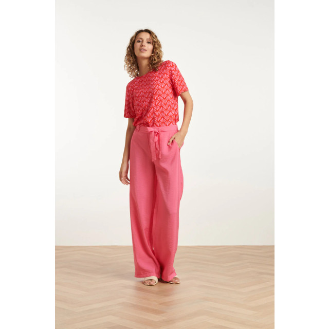 Smashed Lemon 25040 stretchy rondhals top met schelpprint | 8720331320968 large