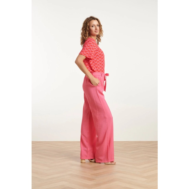 Smashed Lemon 25040 stretchy rondhals top met schelpprint | 8720331320968 large