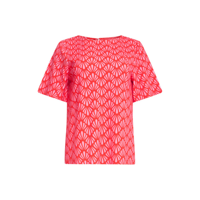 Smashed Lemon 25040 stretchy rondhals top met schelpprint | 8720331320968 large