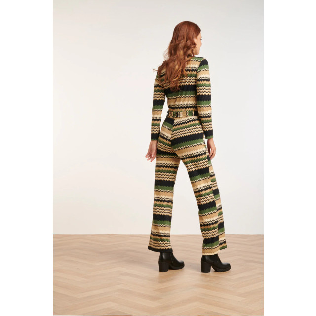 Smashed Lemon 24731 zigzag print travel kwaliteit jumpsuit | 24731-720-998 large