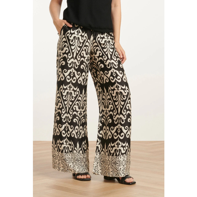 Smashed Lemon 25089 e te satijnen ornamentele geprinte broek | 8720331324881 large