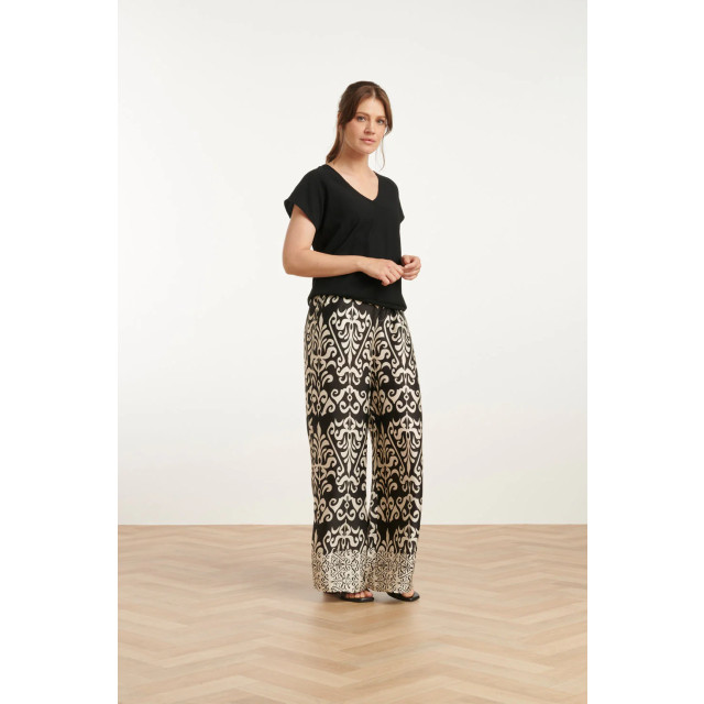 Smashed Lemon 25089 e te satijnen ornamentele geprinte broek | 8720331324881 large