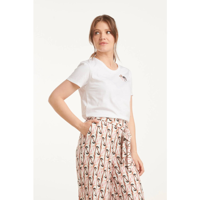 Smashed Lemon 25230 te katoenen t-shirt met palmprintmauve e hues | 8720331343356 large