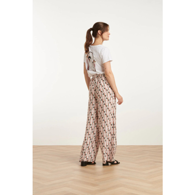 Smashed Lemon 25230 te katoenen t-shirt met palmprintmauve e hues | 8720331343356 large