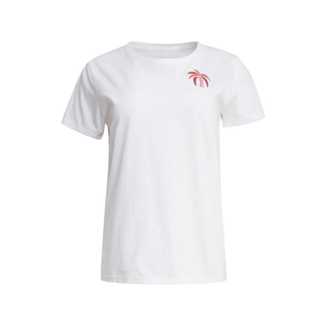 Smashed Lemon 25229 te katoenen t-shirt met palm printborduurwerkperzik | 8720331343288 large