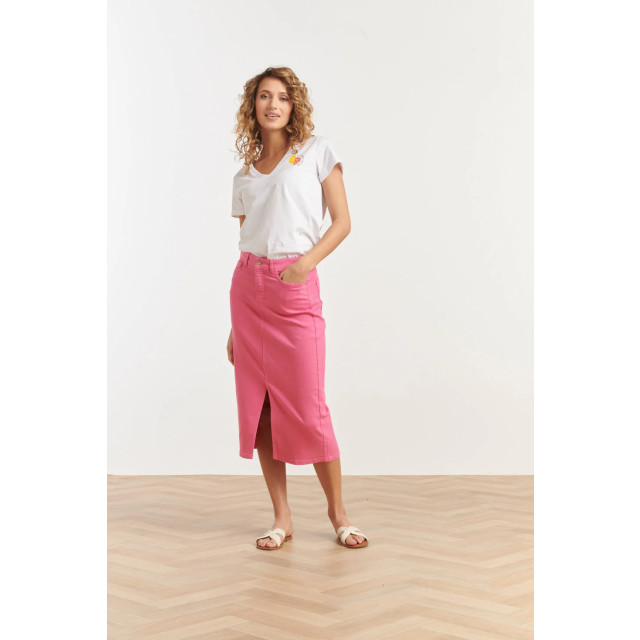 Smashed Lemon 25227 te katoenen t-shirt met citrus glow print | 8720331343110 large