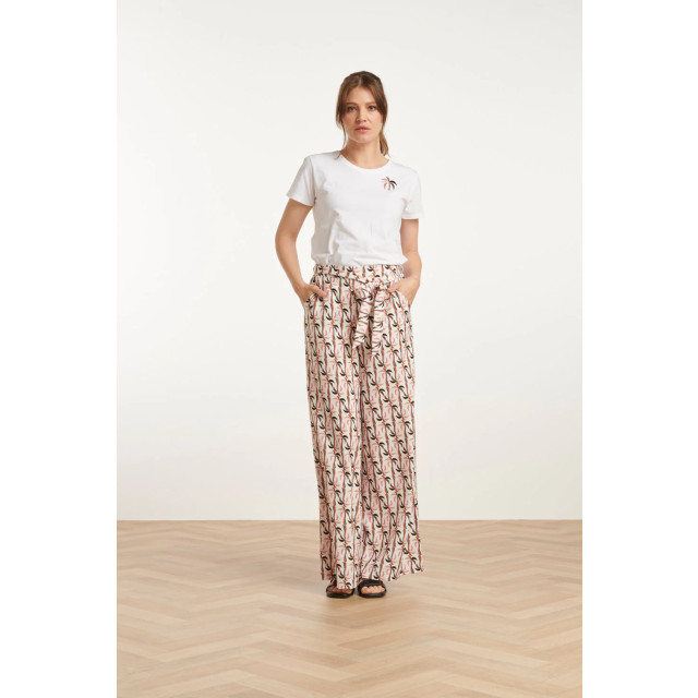 Smashed Lemon 25230 te katoenen t-shirt met palmprintmauve e hues | 8720331343356 large