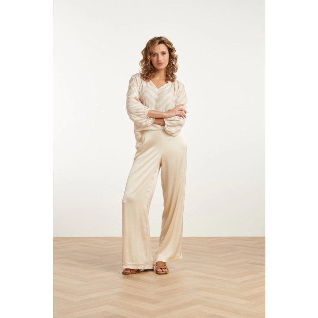 Smashed Lemon 25211 wijd satijnen broek | 8720331341253 large