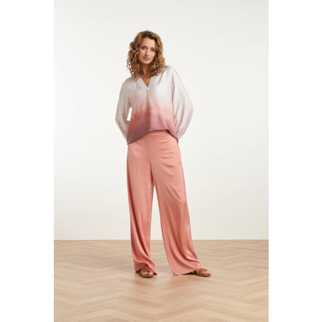 Smashed Lemon 25211 wijd satijnen broek | 8720331341161 large