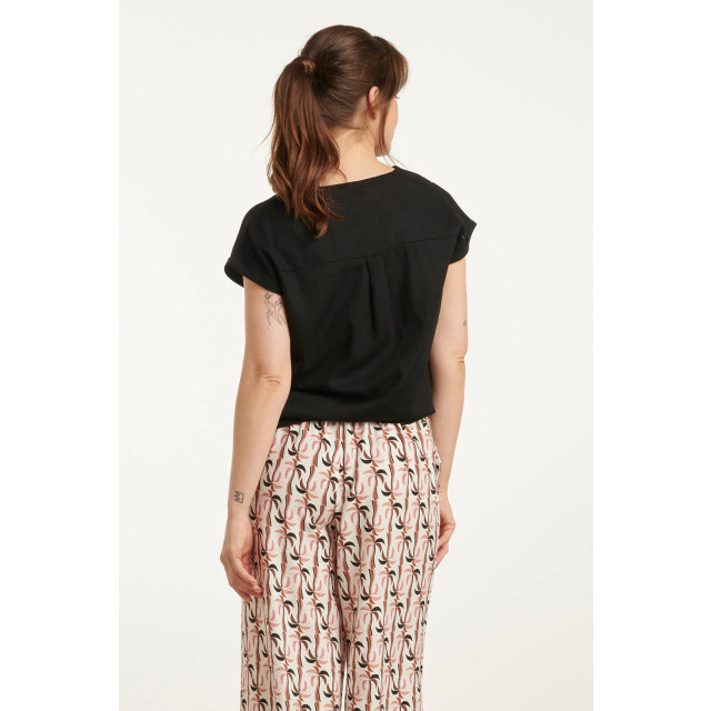 Smashed Lemon 25148 e linnen top met v-hals | 8720331333081 large