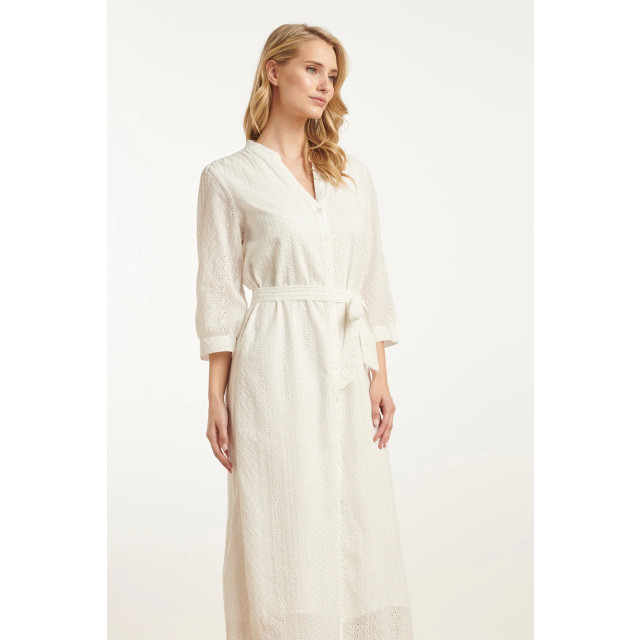 Smashed Lemon 25146 witte midi broderie anglaise jurk met 8720331332541 large