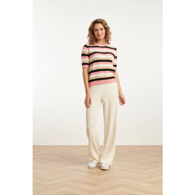 Smashed Lemon 25140 wide straight leg stretch broek | 8720331331346 large