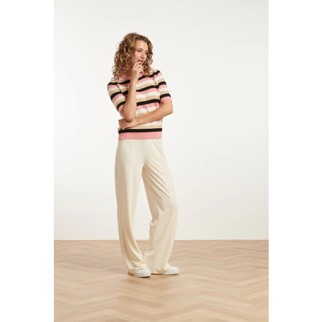 Smashed Lemon 25140 wide straight leg stretch broek | 8720331331346 large