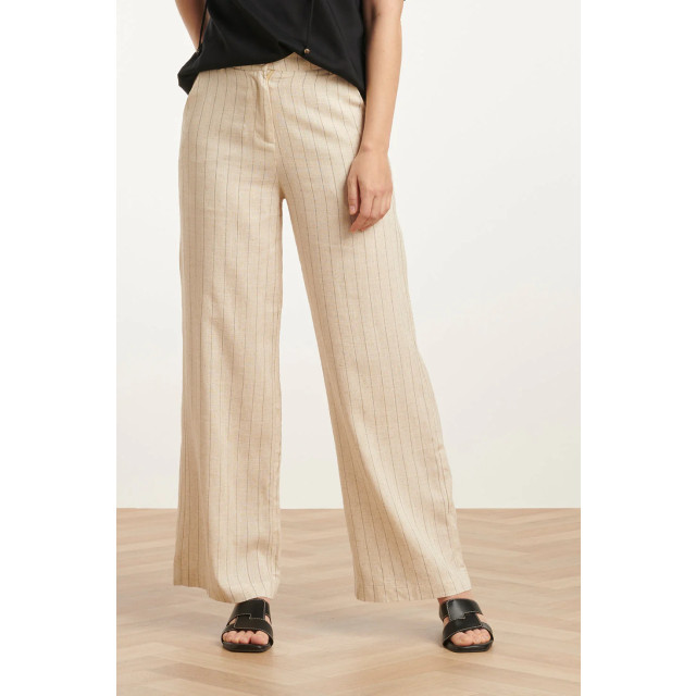 Smashed Lemon 25127 pinstriped linnen trousers | 8720331330059 large