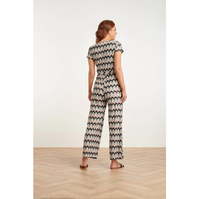Smashed Lemon 24427 zachte stretch grafische print zomer jumpsuit | 24427-998-XL large