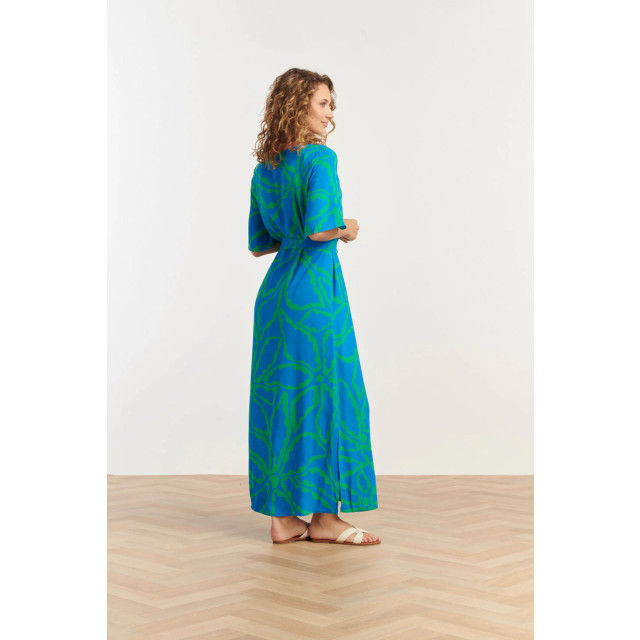 Smashed Lemon 25068 maxi jurk met grafische bloemenprintfelgras | 25068-650-530 large Smashed Lemon 25068 maxi jurk met grafische bloemenprintfelgras | 25068-650-530 large