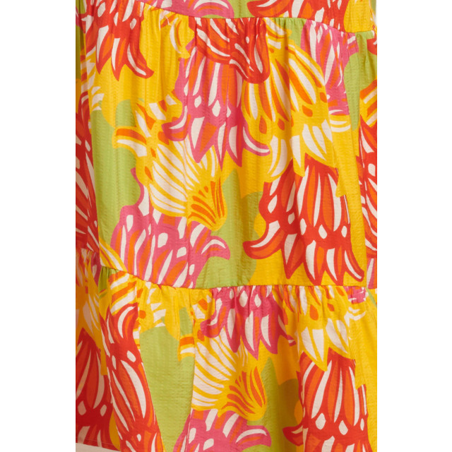 Smashed Lemon 25030 v-hals top met fel rijke bloemenprint | 8720331320210 large