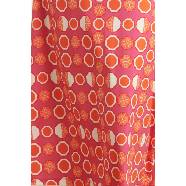 Smashed Lemon 25026 maxi jurk met v-hals met fruitprint | 25026-420-998 large Smashed Lemon 25026 maxi jurk met v-hals met fruitprint | 25026-420-998 large