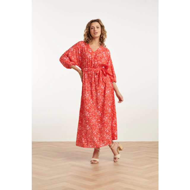 Smashed Lemon 25185 baby bloemenprint maxi jurk | 8720331337904 large