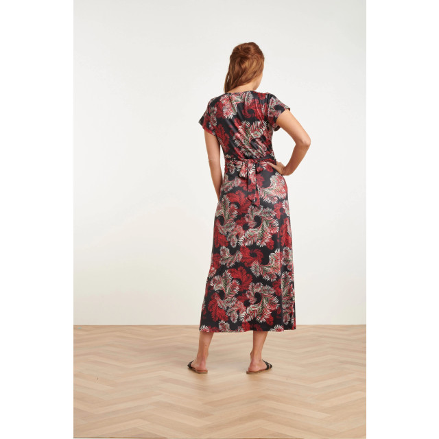 Smashed Lemon 24421 zomerjurk met bladprint stretchlicht aansluitend 24421-998-L large