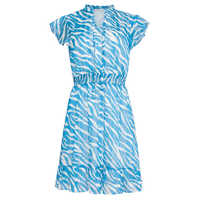 Smashed Lemon 24333 kort zomers jurkje met helder animal print | 8720331259428 large