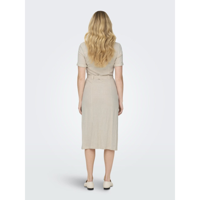 Only Onlsiesta ss linen bl shirt dress p zand 4429.04.0004 large