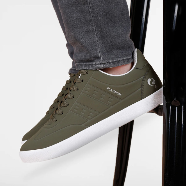 Q1905 Sneaker platinum one leger/olive green QM1253616-900-1 large