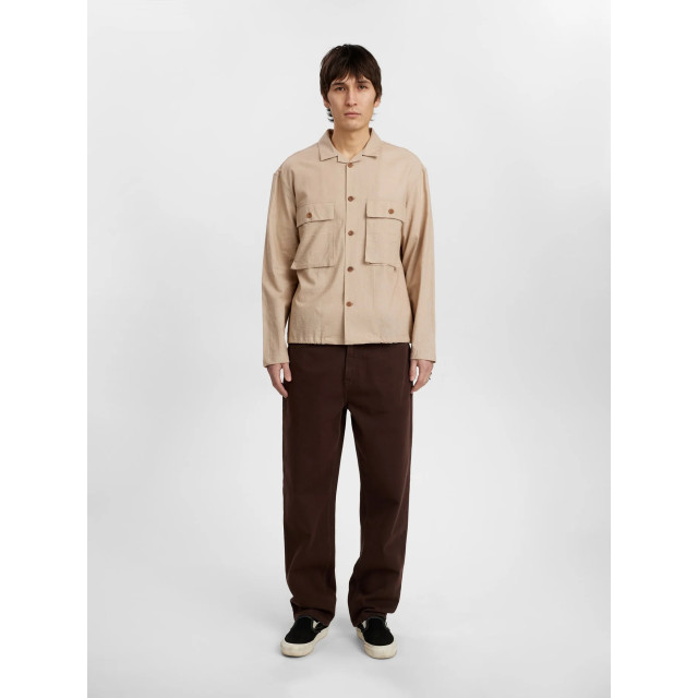 Anerkjendt 901966 akotto cot/linen overshirt 0563feather grey 901966 large
