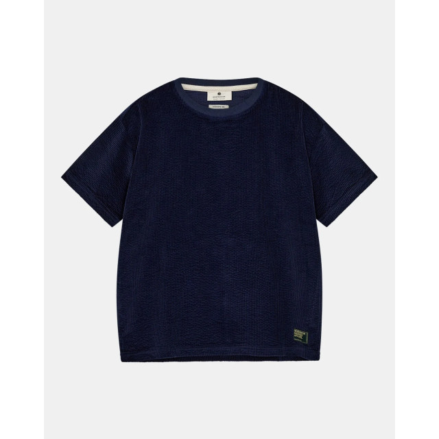 Anerkjendt 901979 kvillads corduroy s/s tee 3059 sky captain 901979 large