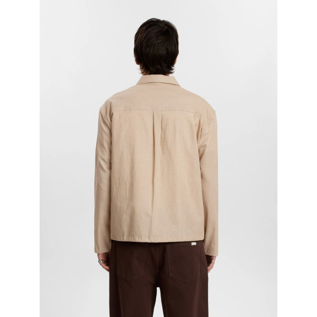 Anerkjendt 901966 akotto cot/linen overshirt 0563feather grey 901966 large